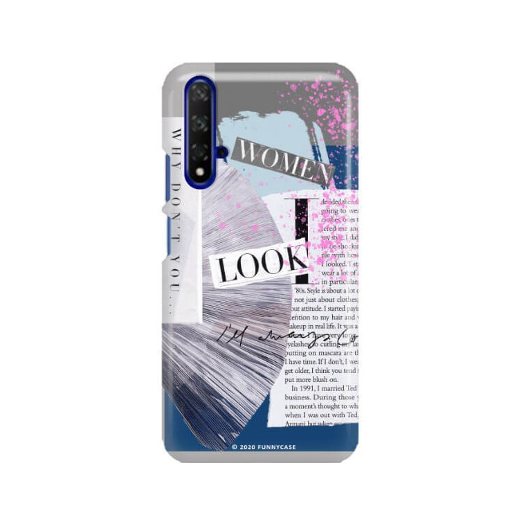 Etui Huawei HONOR 20, Etui Magazine Wzory 2020-1 Transparentny - FunnyCase