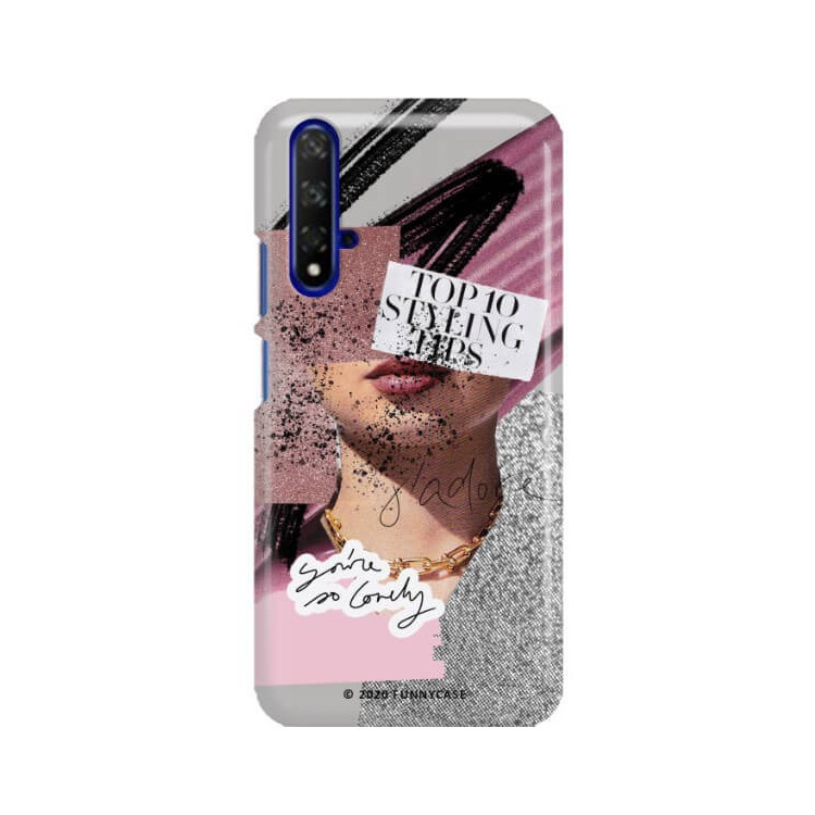 Etui Huawei HONOR 20, Etui Magazine Wzory 2020-1 Transparentny - FunnyCase
