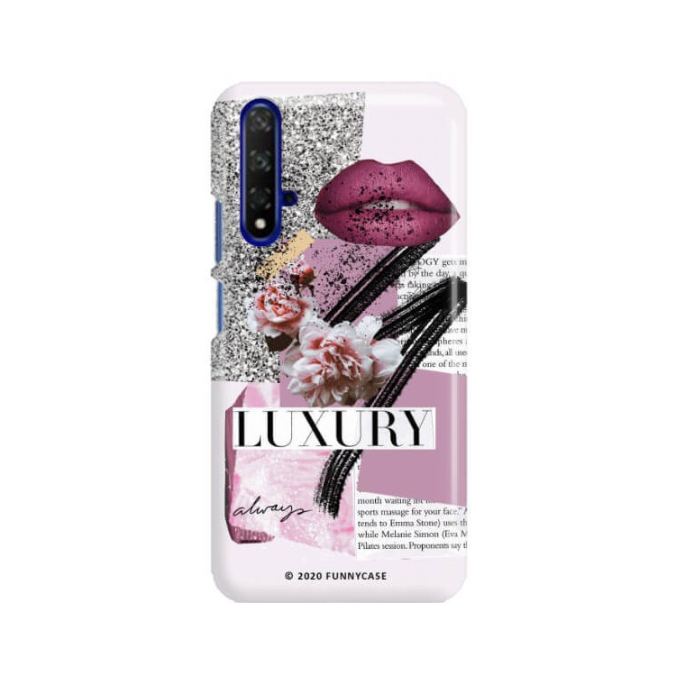 Etui Huawei HONOR 20, Etui Magazine Wzory 2020-1 Transparentny - FunnyCase