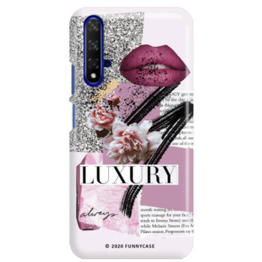 Etui Huawei HONOR 20, Etui Magazine Wzory 2020-1 Transparentny - FunnyCase