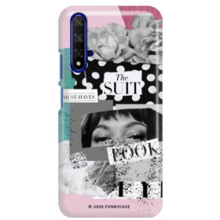 Etui Huawei HONOR 20, Etui Magazine Wzory 2020-1 Transparentny - FunnyCase