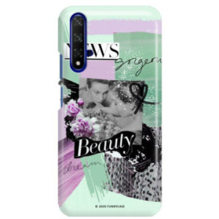 Etui Huawei HONOR 20, Etui Magazine Wzory 2020-1 Transparentny - FunnyCase