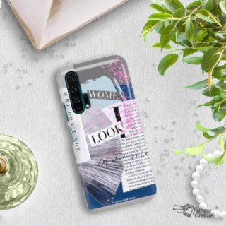 Etui Huawei HONOR 20 PRO, Etui Magazine Wzory 2020-1 Transparentny - FunnyCase