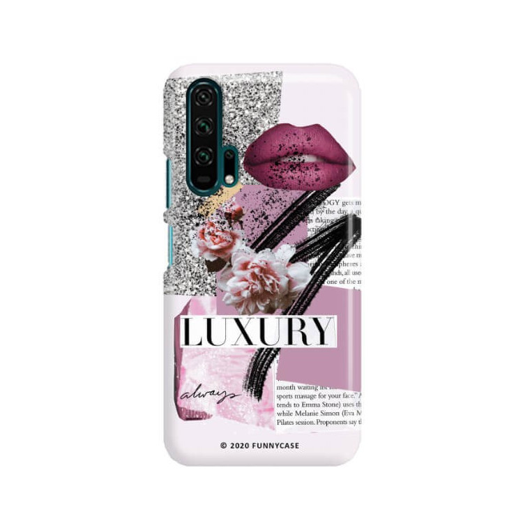 Etui Huawei HONOR 20 PRO, Etui Magazine Wzory 2020-1 Transparentny - FunnyCase