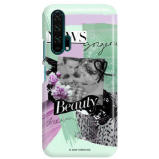 Etui Huawei HONOR 20 PRO, Etui Magazine Wzory 2020-1 Transparentny - FunnyCase