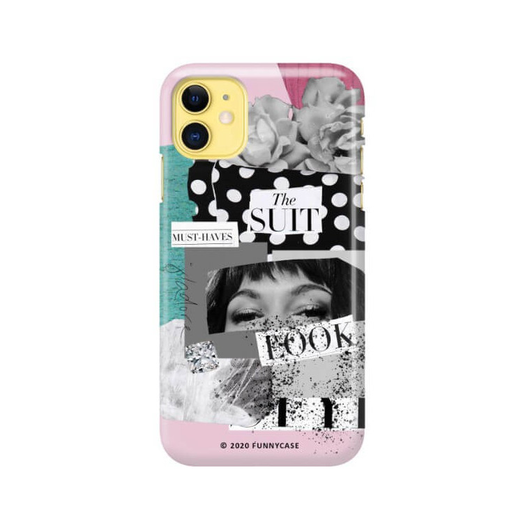 Etui Apple IPHONE 11, Etui Magazine Wzory 2020-1 Transparentny - FunnyCase