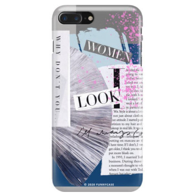 Etui Apple IPHONE 7 PLUS / 8 PLUS, Etui Magazine Wzory 2020-1 Transparentny - FunnyCase