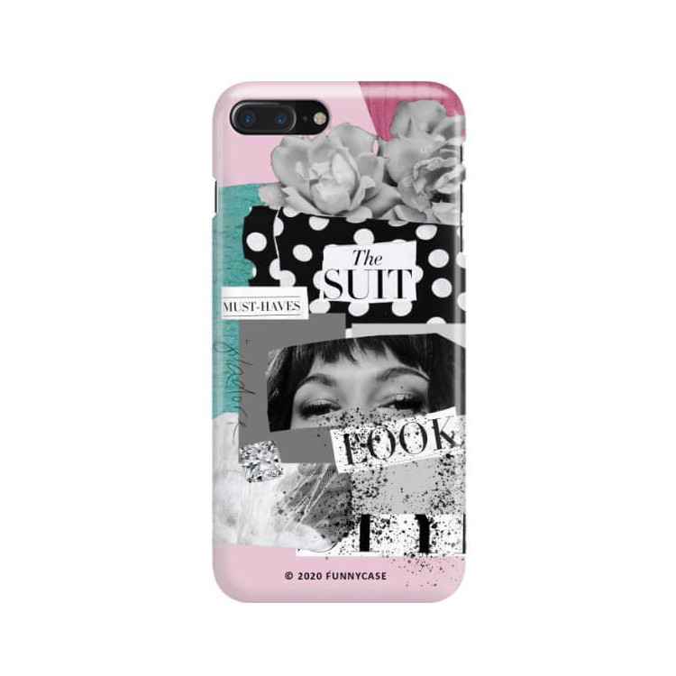 Etui Apple IPHONE 7 PLUS / 8 PLUS, Etui Magazine Wzory 2020-1 Transparentny - FunnyCase