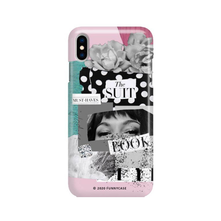 Etui Apple IPHONE X / XS, Etui Magazine Wzory 2020-1 Transparentny - FunnyCase