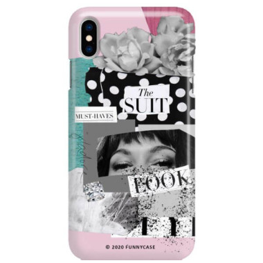 Etui Apple IPHONE X / XS, Etui Magazine Wzory 2020-1 Transparentny - FunnyCase