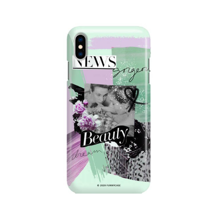 Etui Apple IPHONE X / XS, Etui Magazine Wzory 2020-1 Transparentny - FunnyCase