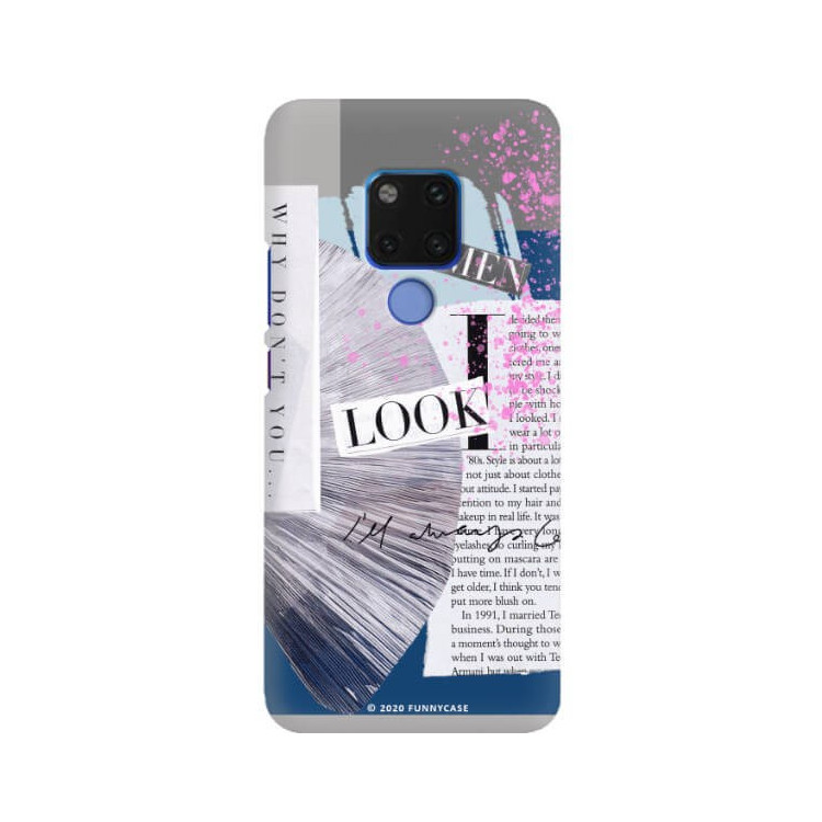 Etui Huawei MATE 20, Etui Magazine Wzory 2020-1 Transparentny - FunnyCase