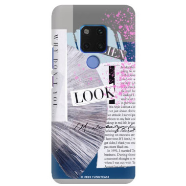 Etui Huawei MATE 20, Etui Magazine Wzory 2020-1 Transparentny - FunnyCase