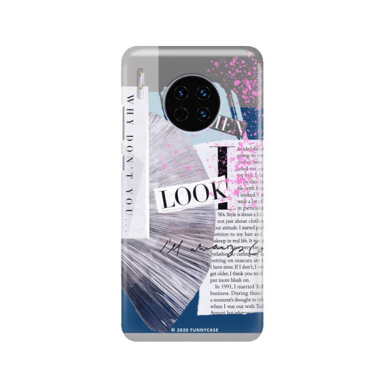 Etui Huawei MATE 30, Etui Magazine Wzory 2020-1 Transparentny - FunnyCase