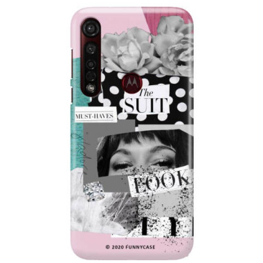 Etui Motorola MOTO G8 PLUS, Etui Magazine Wzory 2020-1 Transparentny - FunnyCase