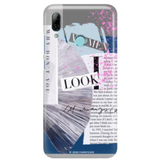 Etui Huawei P SMART 2019, Etui Magazine Wzory 2020-1 Transparentny - FunnyCase