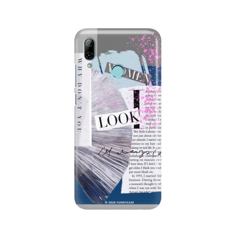 Etui Huawei P SMART 2019, Etui Magazine Wzory 2020-1 Transparentny - FunnyCase