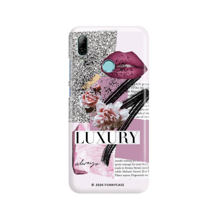 Etui Huawei P SMART 2019, Etui Magazine Wzory 2020-1 Transparentny - FunnyCase