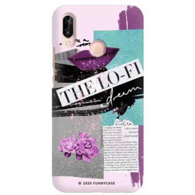 Etui Huawei P20 LITE, Etui Magazine Wzory 2020-1 Transparentny - FunnyCase