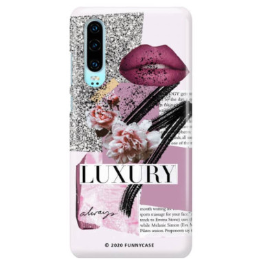 Etui Huawei P30, Etui Magazine Wzory 2020-1 Transparentny - FunnyCase