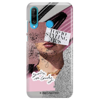 Etui Huawei P30 LITE, Etui Magazine Wzory 2020-1 Transparentny - FunnyCase