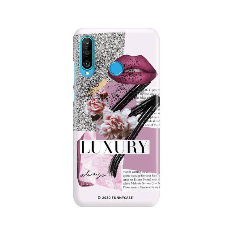 Etui Huawei P30 LITE, Etui Magazine Wzory 2020-1 Transparentny - FunnyCase