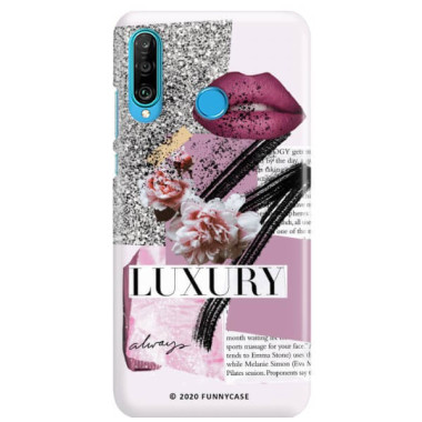 Etui Huawei P30 LITE, Etui Magazine Wzory 2020-1 Transparentny - FunnyCase