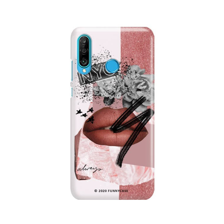 Etui Huawei P30 LITE, Etui Magazine Wzory 2020-1 Transparentny - FunnyCase