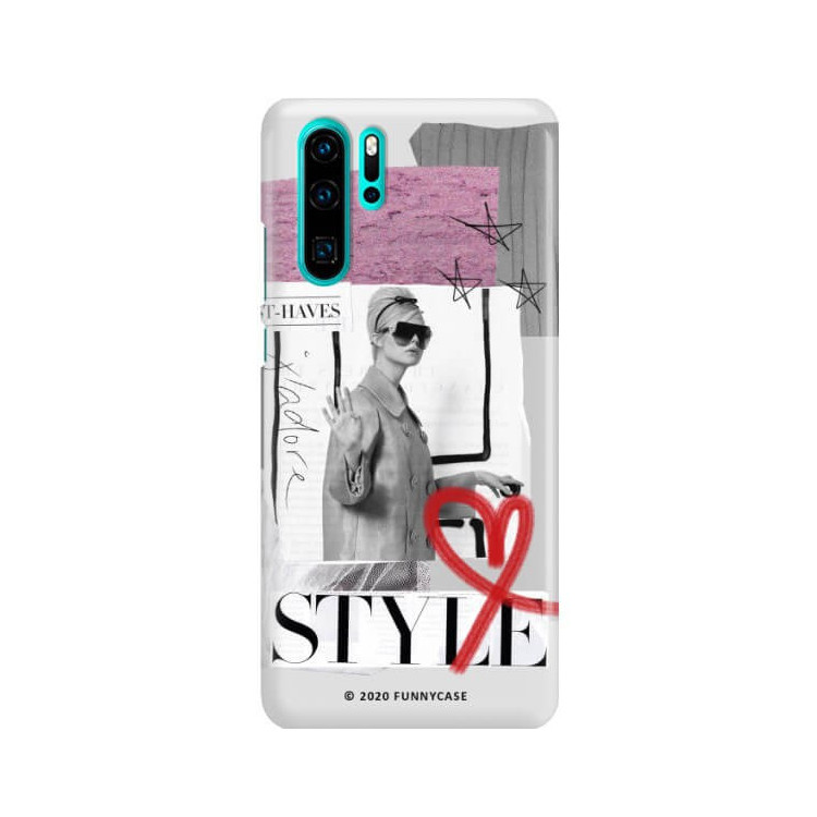 Etui Huawei P30 PRO, Etui Magazine Wzory 2020-1 Transparentny - FunnyCase