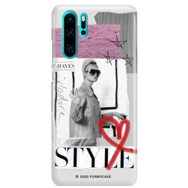 Etui Huawei P30 PRO, Etui Magazine Wzory 2020-1 Transparentny - FunnyCase