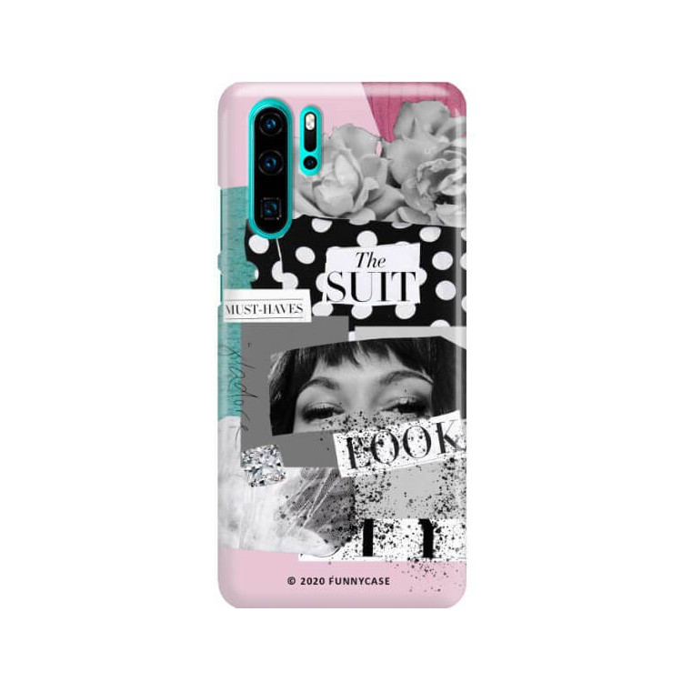 Etui Huawei P30 PRO, Etui Magazine Wzory 2020-1 Transparentny - FunnyCase