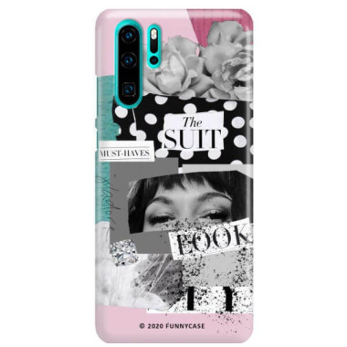 Etui Huawei P30 PRO, Etui Magazine Wzory 2020-1 Transparentny - FunnyCase