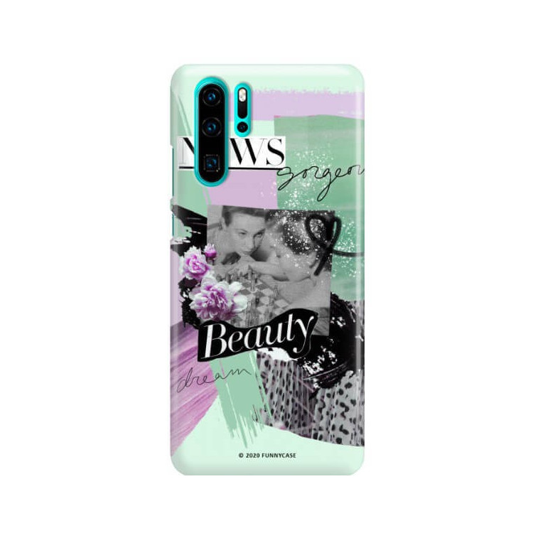 Etui Huawei P30 PRO, Etui Magazine Wzory 2020-1 Transparentny - FunnyCase