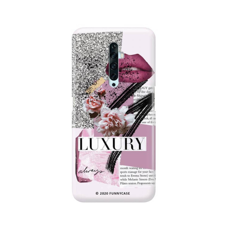 Etui Oppo RENO 2, Etui Magazine Wzory 2020-1 Transparentny - FunnyCase