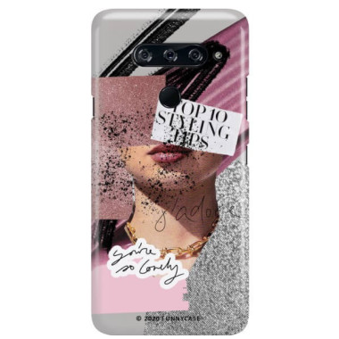 Etui Lg V40, Etui Magazine Wzory 2020-1 Transparentny - FunnyCase