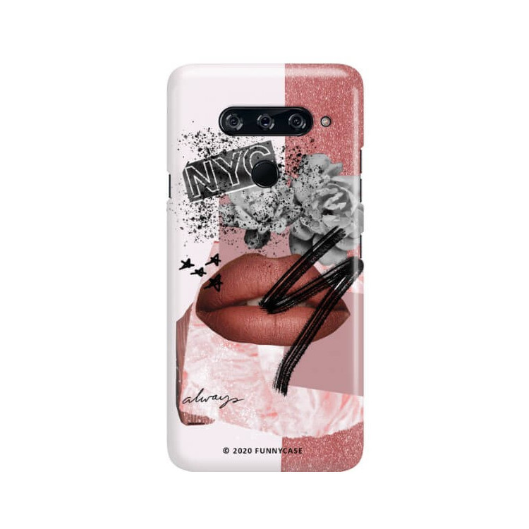 Etui Lg V40, Etui Magazine Wzory 2020-1 Transparentny - FunnyCase