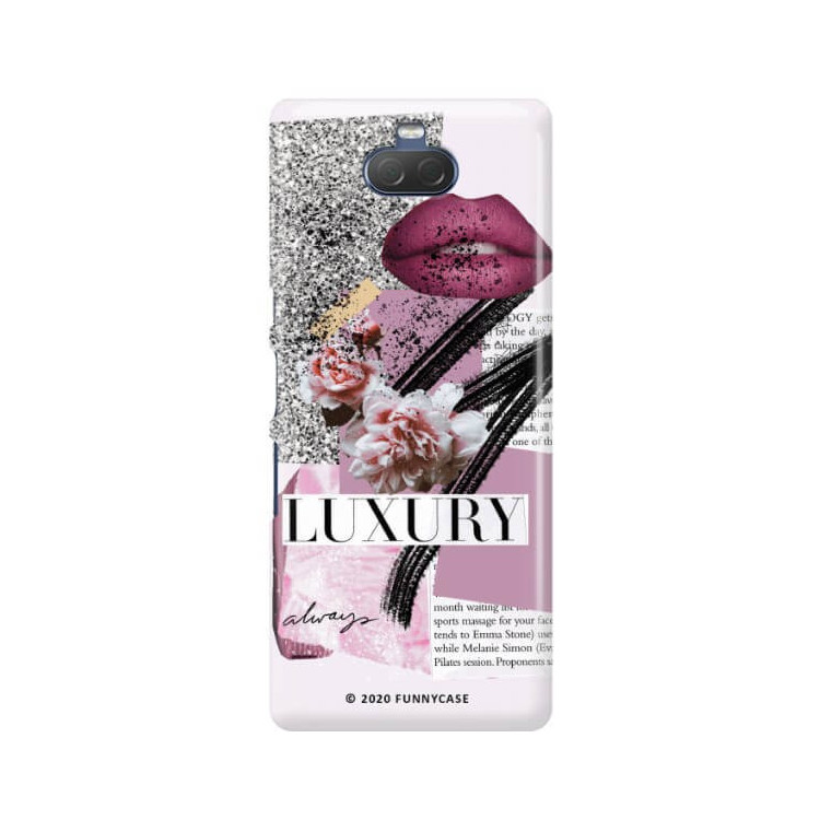 Etui Sony XPERIA 10, Etui Magazine Wzory 2020-1 Transparentny - FunnyCase