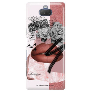 Etui Sony XPERIA 10, Etui Magazine Wzory 2020-1 Transparentny - FunnyCase