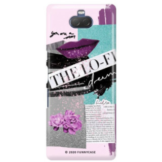 Etui Sony XPERIA 10, Etui Magazine Wzory 2020-1 Transparentny - FunnyCase