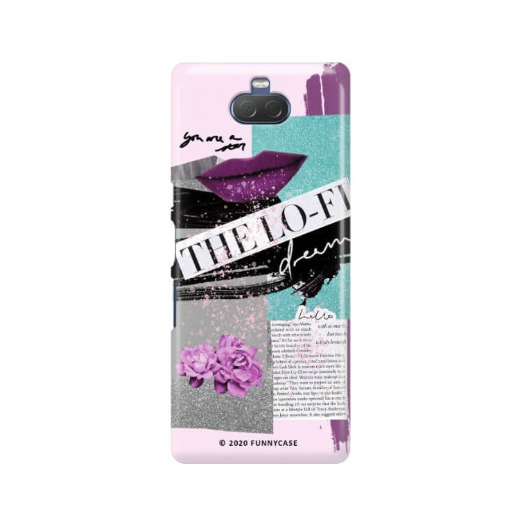 Etui Sony XPERIA 10, Etui Magazine Wzory 2020-1 Transparentny - FunnyCase