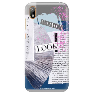 Etui Huawei Y5 2019, Etui Magazine Wzory 2020-1 Transparentny - FunnyCase