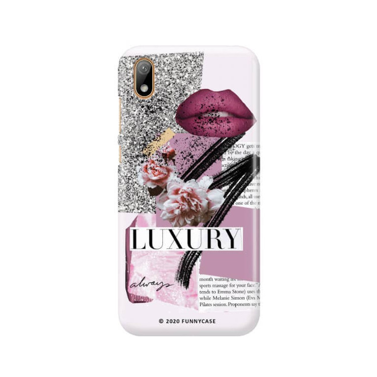 Etui Huawei Y5 2019, Etui Magazine Wzory 2020-1 Transparentny - FunnyCase