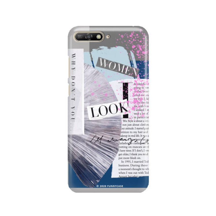 Etui Huawei Y6 2019, Etui Magazine Wzory 2020-1 Transparentny - FunnyCase