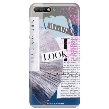 Etui Huawei Y6 2019, Etui Magazine Wzory 2020-1 Transparentny - FunnyCase