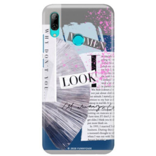 Etui Huawei Y7 2019, Etui Magazine Wzory 2020-1 Transparentny - FunnyCase