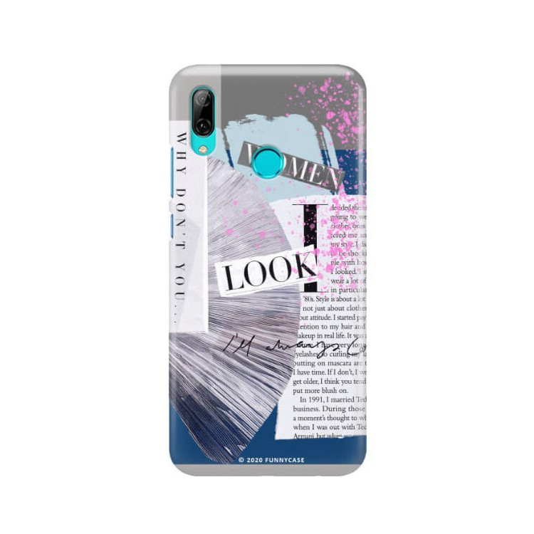 Etui Huawei Y7 2019, Etui Magazine Wzory 2020-1 Transparentny - FunnyCase