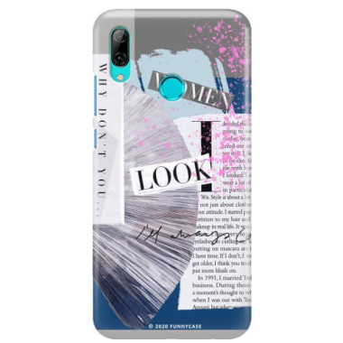 Etui Huawei Y7 2019, Etui Magazine Wzory 2020-1 Transparentny - FunnyCase