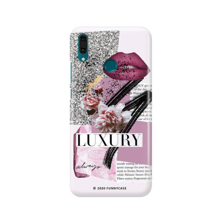 Etui Huawei Y9 2019, Etui Magazine Wzory 2020-1 Transparentny - FunnyCase