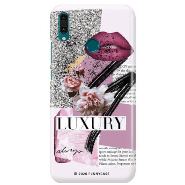 Etui Huawei Y9 2019, Etui Magazine Wzory 2020-1 Transparentny - FunnyCase