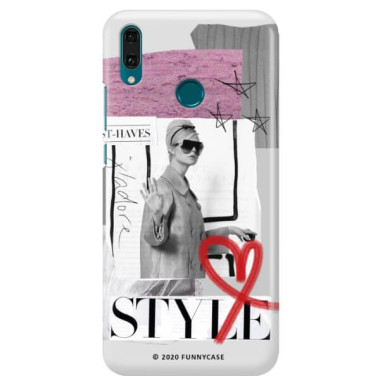 Etui Huawei Y9 2019, Etui Magazine Wzory 2020-1 Transparentny - FunnyCase